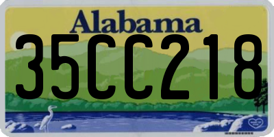 AL license plate 35CC218