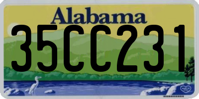 AL license plate 35CC231
