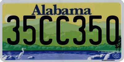 AL license plate 35CC350