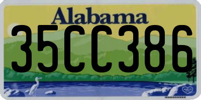 AL license plate 35CC386