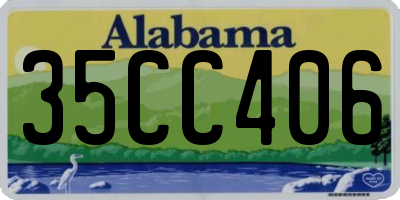 AL license plate 35CC406