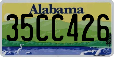 AL license plate 35CC426