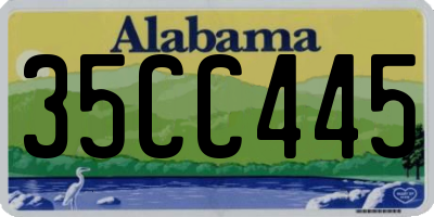 AL license plate 35CC445