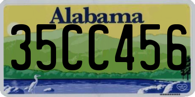 AL license plate 35CC456