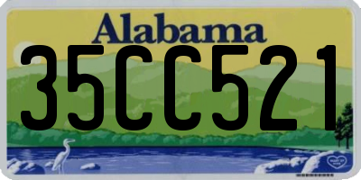 AL license plate 35CC521
