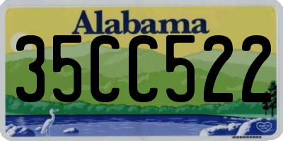 AL license plate 35CC522