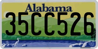 AL license plate 35CC526