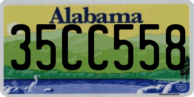 AL license plate 35CC558