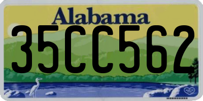 AL license plate 35CC562