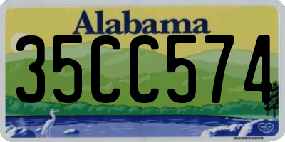 AL license plate 35CC574