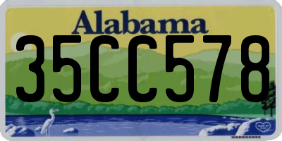 AL license plate 35CC578