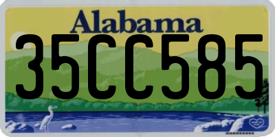 AL license plate 35CC585