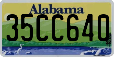 AL license plate 35CC640