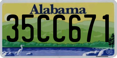 AL license plate 35CC671