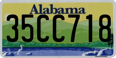 AL license plate 35CC718