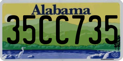 AL license plate 35CC735