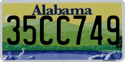 AL license plate 35CC749