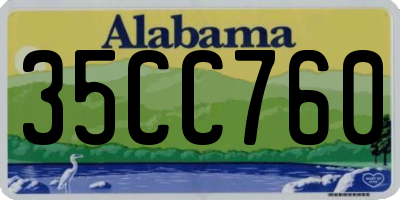 AL license plate 35CC760