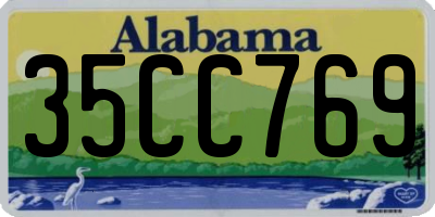 AL license plate 35CC769