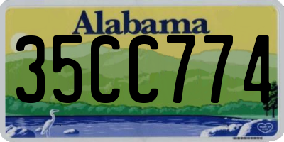 AL license plate 35CC774