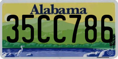 AL license plate 35CC786