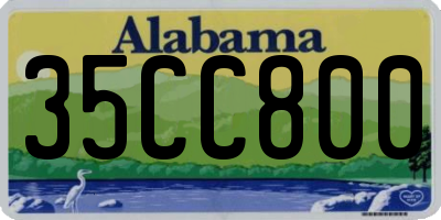 AL license plate 35CC800