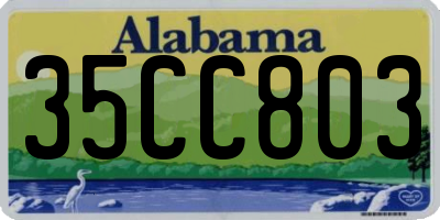 AL license plate 35CC803