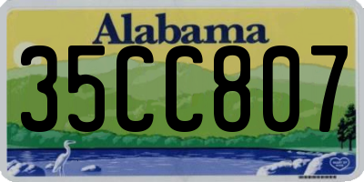 AL license plate 35CC807