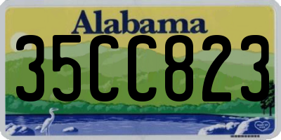 AL license plate 35CC823