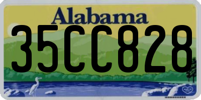 AL license plate 35CC828