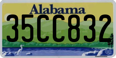 AL license plate 35CC832