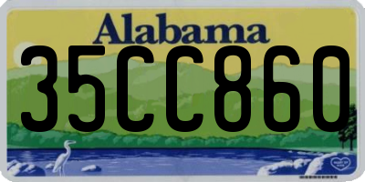 AL license plate 35CC860