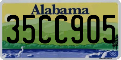 AL license plate 35CC905