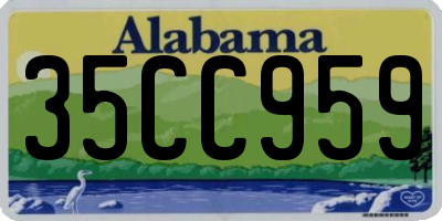 AL license plate 35CC959