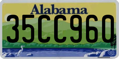 AL license plate 35CC960