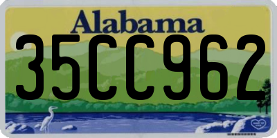 AL license plate 35CC962