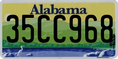AL license plate 35CC968