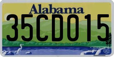 AL license plate 35CD015