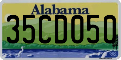 AL license plate 35CD050