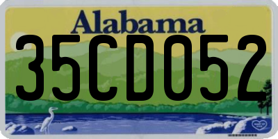 AL license plate 35CD052