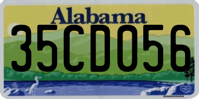 AL license plate 35CD056