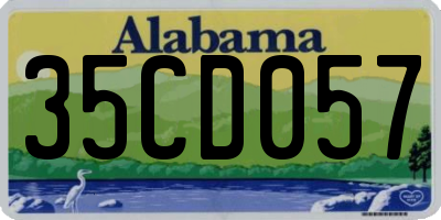 AL license plate 35CD057