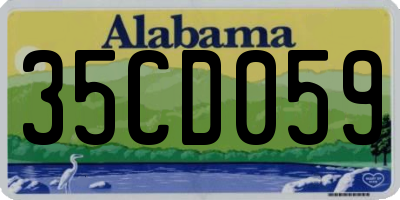 AL license plate 35CD059