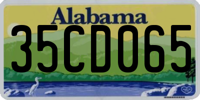 AL license plate 35CD065