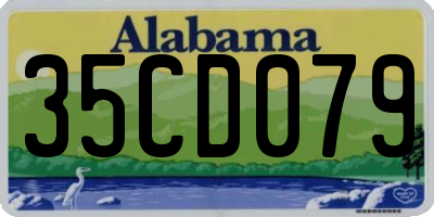 AL license plate 35CD079