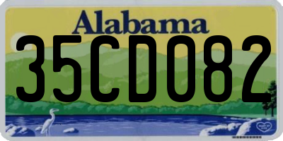 AL license plate 35CD082