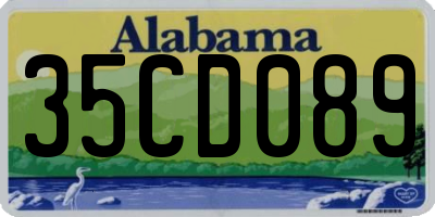 AL license plate 35CD089