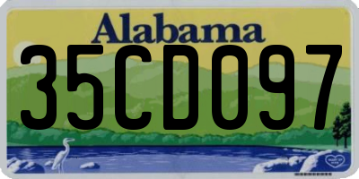 AL license plate 35CD097