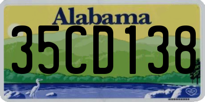 AL license plate 35CD138