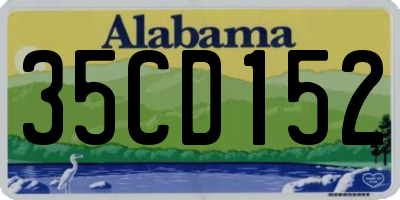 AL license plate 35CD152